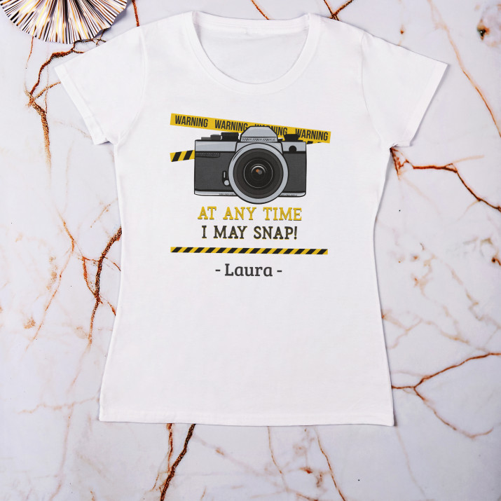I may snap - Koszulka damska z nadrukiem